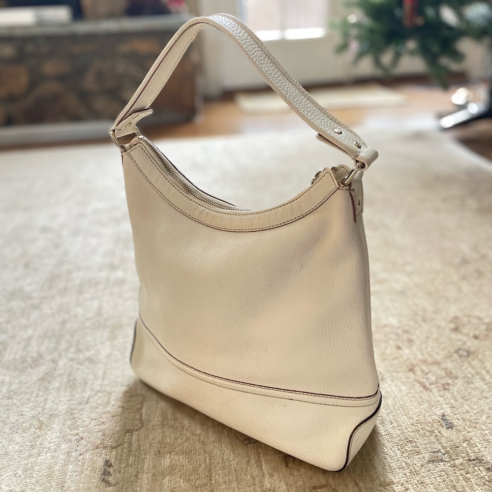 Vintage Kate Spade Elegant Cream Hobo Bag - Picture 9 of 13